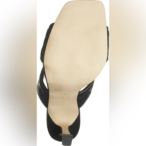 NEW Mario Valentino Black Jackie Slide Sandal Size 7 - Picture 5 of 10